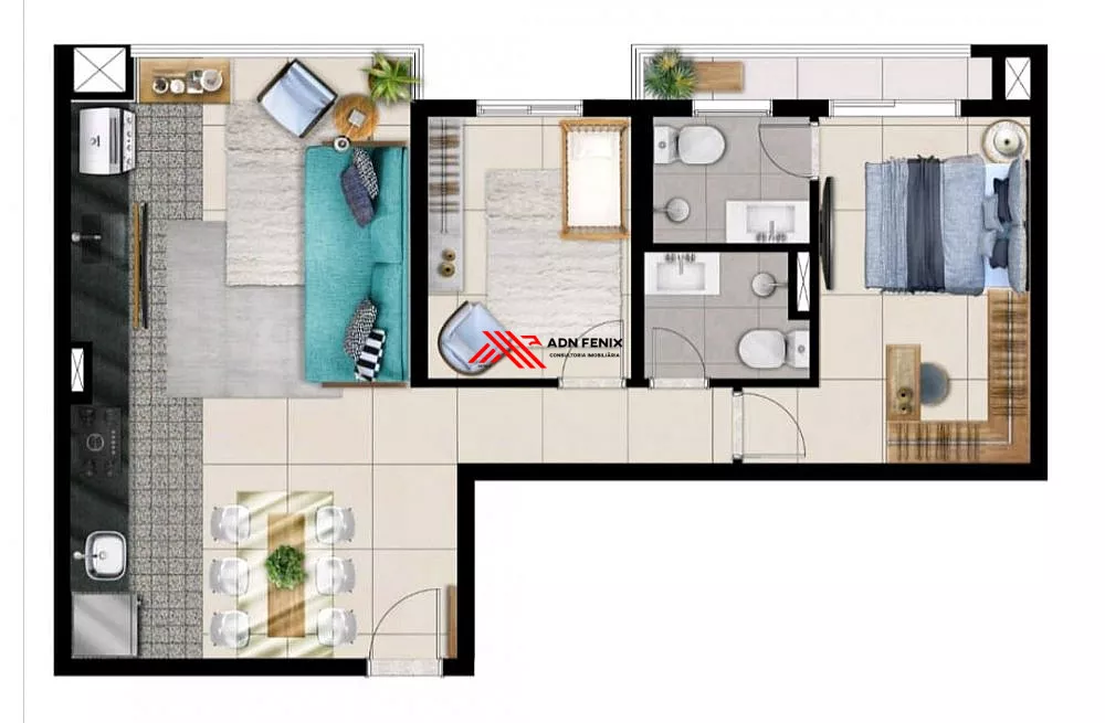 Apartamento, 2 quartos, 71 m² - Foto 1