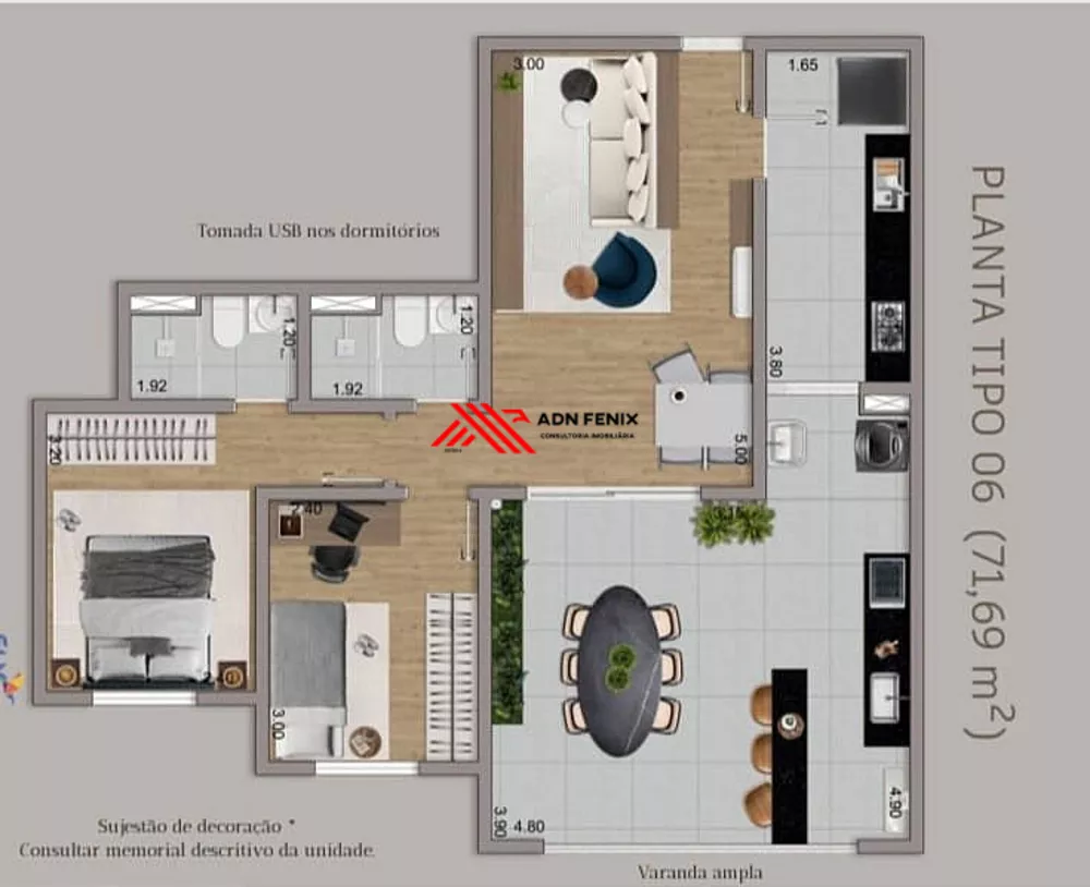 Apartamento, 2 quartos, 70 m² - Foto 2
