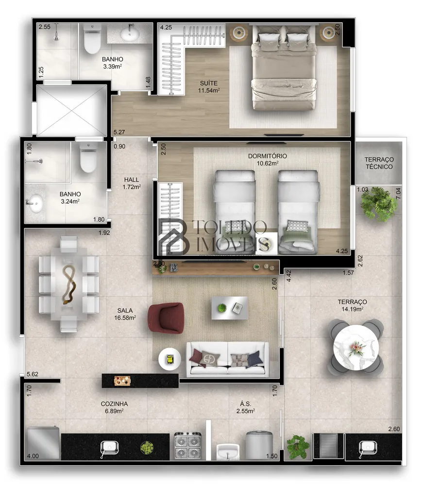 Apartamento, 2 quartos, 78 m² - Foto 4