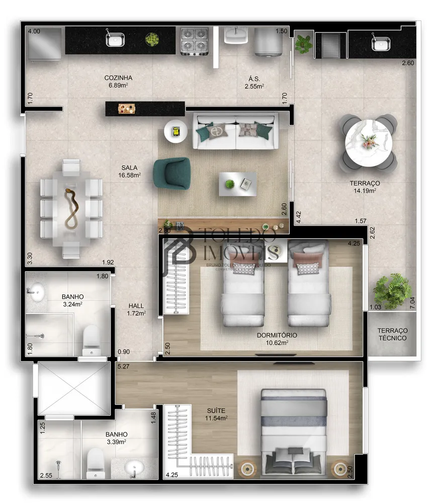 Apartamento, 2 quartos, 78 m² - Foto 9