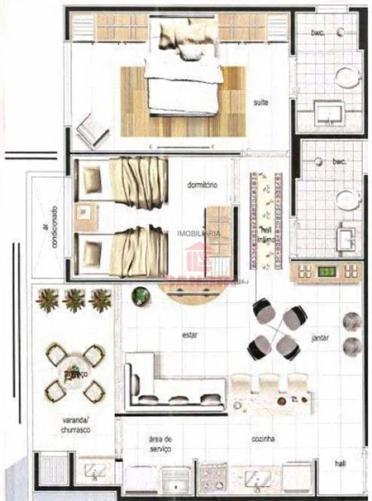 Apartamento, 2 quartos, 59 m² - Foto 8