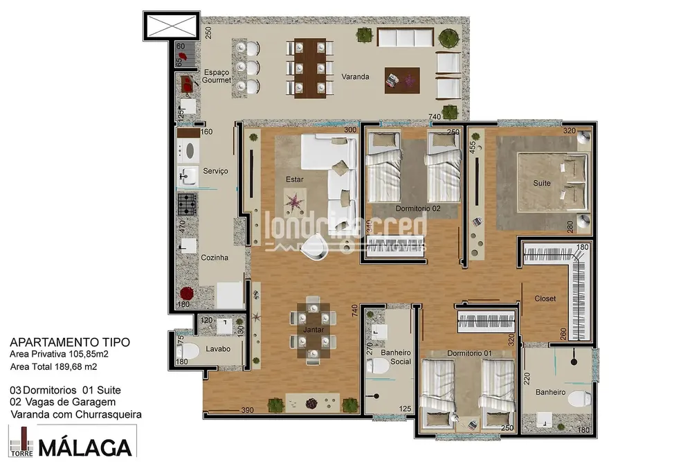 Apartamento, 3 quartos, 105 m² - Foto 5
