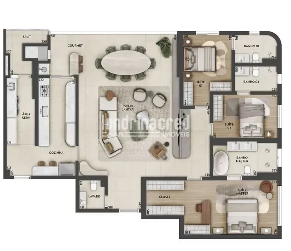 Apartamento, 3 quartos, 179 m² - Foto 7