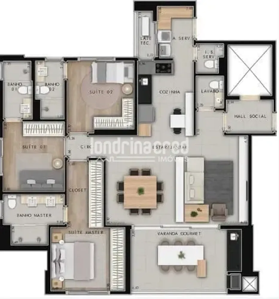 Apartamento, 3 quartos, 127 m² - Foto 4