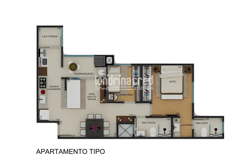 Apartamento, 2 quartos, 68 m² - Foto 12
