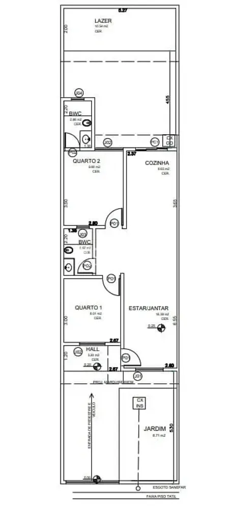 Casa, 2 quartos, 74 m² - Foto 2