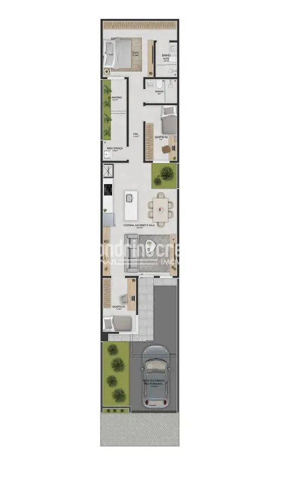 Casa, 3 quartos, 82 m² - Foto 4
