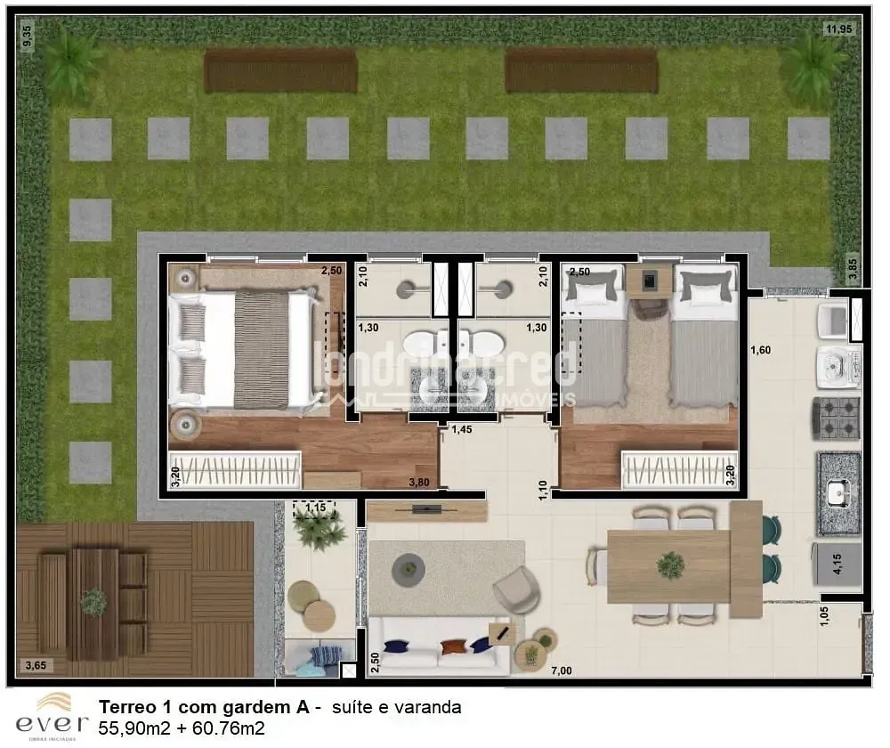 Apartamento, 2 quartos, 55 m² - Foto 9