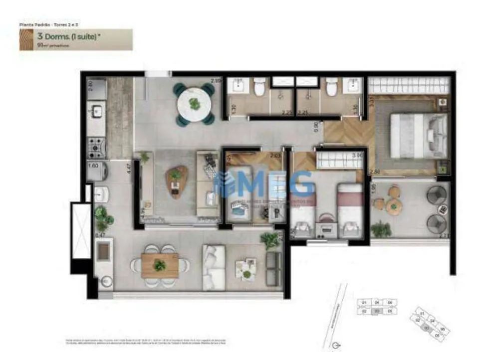 Apartamento, 3 quartos, 209 m² - Foto 4