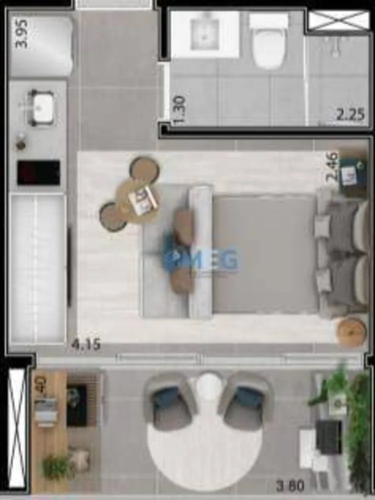 Kitnet-Studio, 26 m² - Foto 14