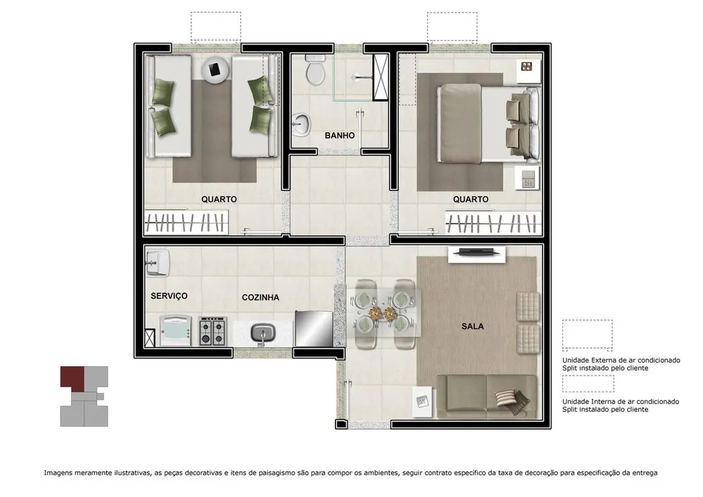 Apartamento, 2 quartos, 42 m² - Foto 7