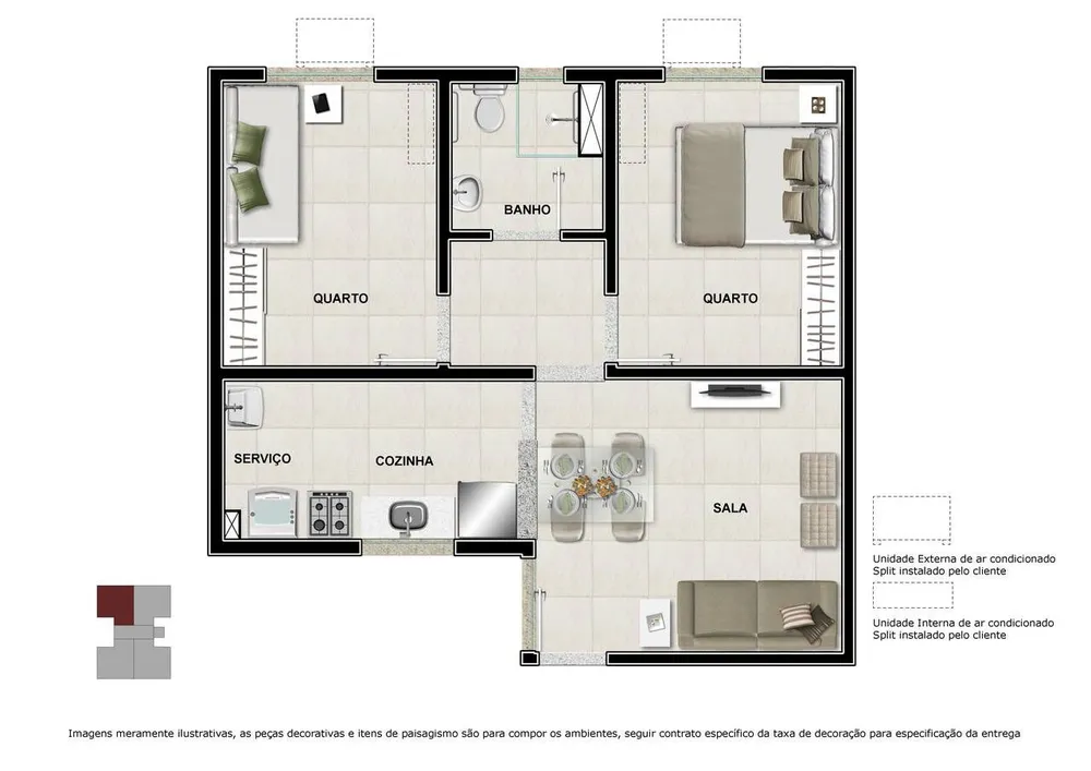 Apartamento, 2 quartos, 42 m² - Foto 6