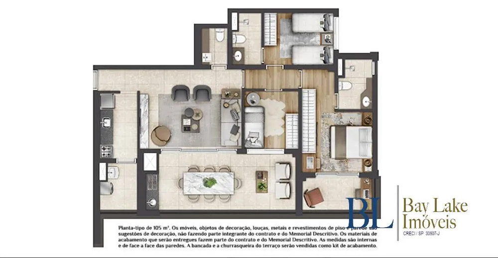 Apartamento, 3 quartos, 105 m² - Foto 10