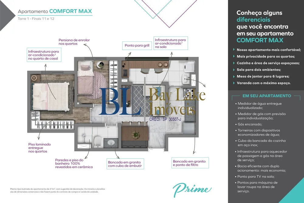 Apartamento, 2 quartos, 41 m² - Foto 1
