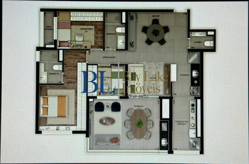 Apartamento, 3 quartos, 102 m² - Foto 3