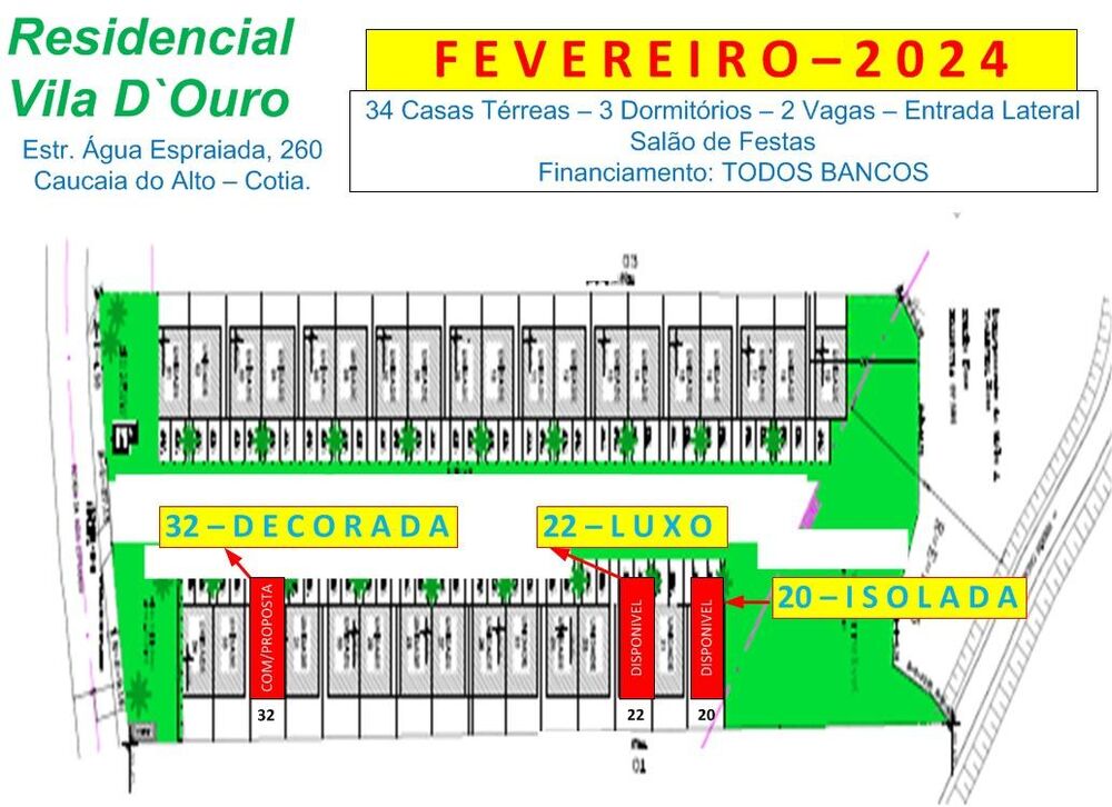 Casa de Condomínio, 3 quartos - Foto 1