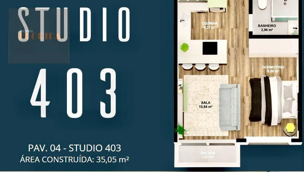 Kitnet-Studio, 35 m² - Foto 5