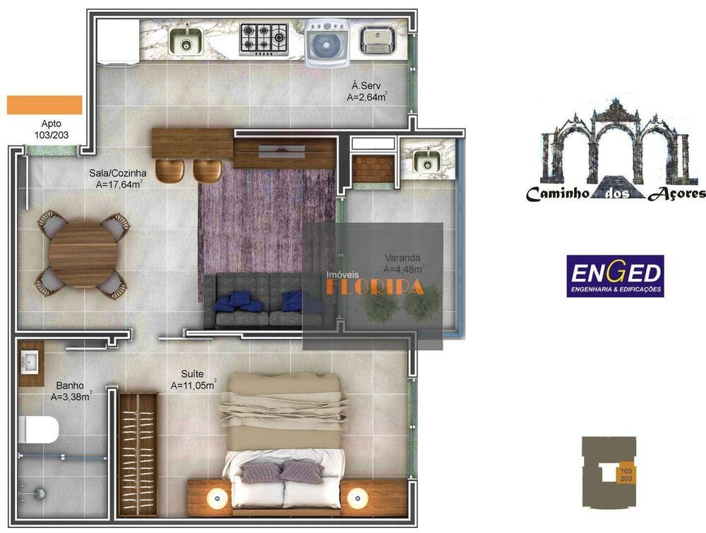 Apartamento, 1 quarto, 44 m² - Foto 11