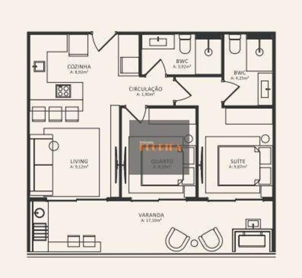 Apartamento, 2 quartos, 69 m² - Foto 6