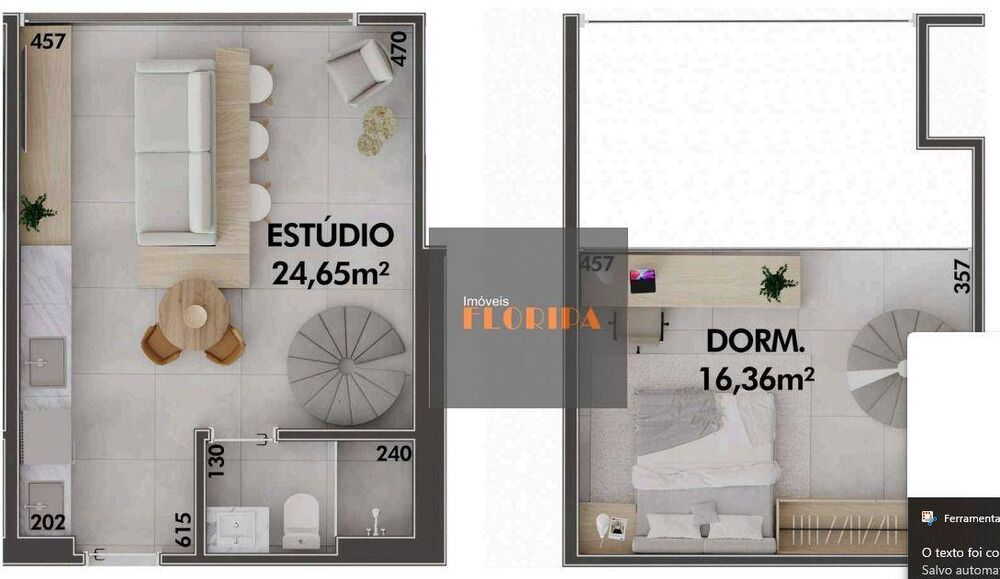 Apartamento à venda com 1 quarto, 50m² - Foto 3
