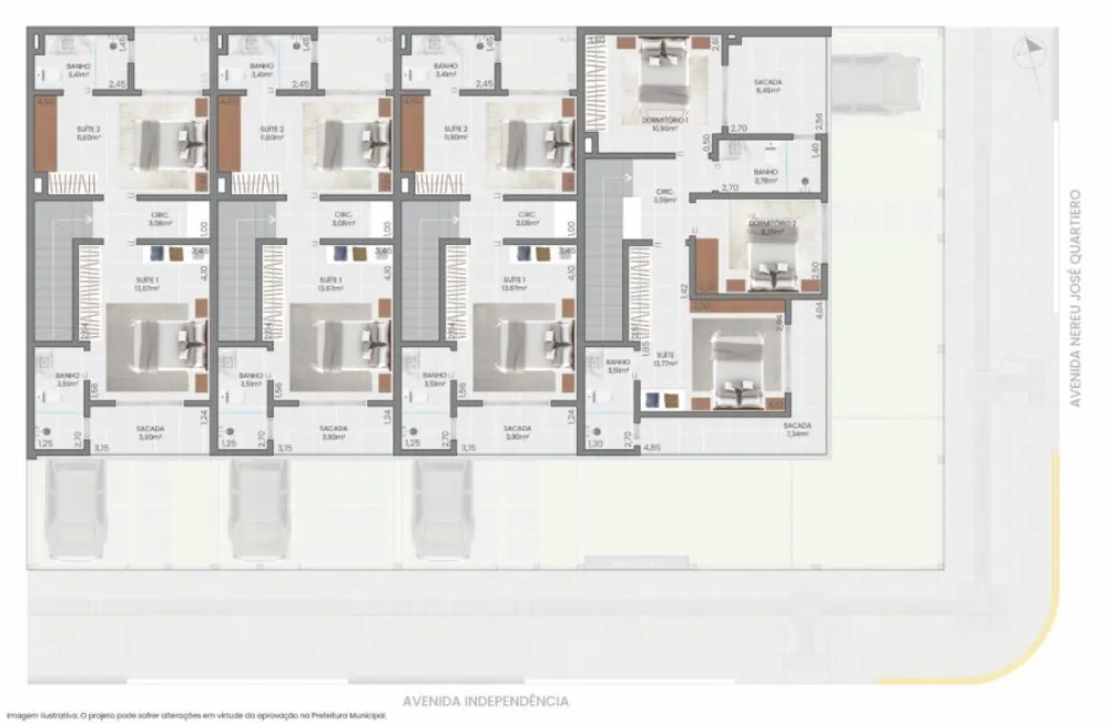 Sobrado, 2 quartos, 90 m² - Foto 2