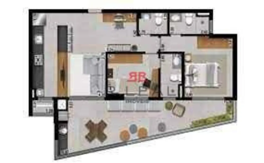 Apartamento, 2 quartos - Foto 2