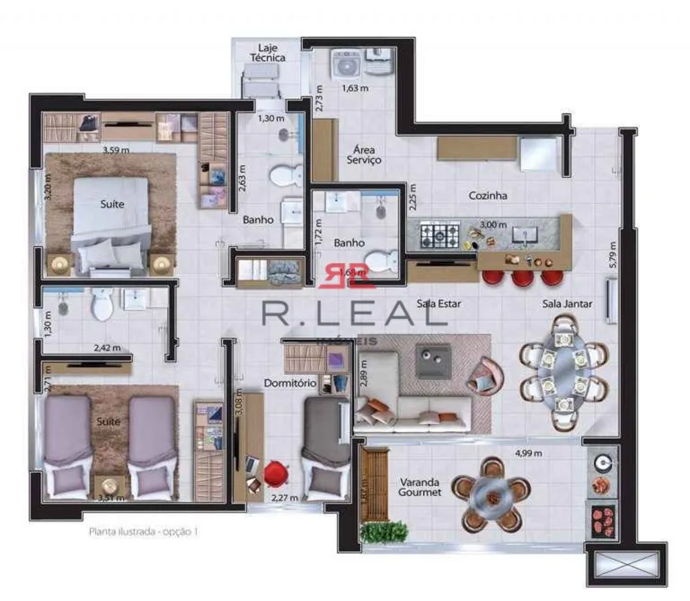 Apartamento, 3 quartos - Foto 1