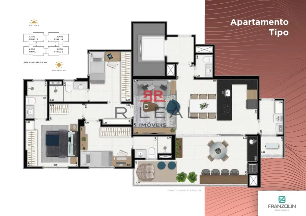 Apartamento, 3 quartos, 109 m² - Foto 1