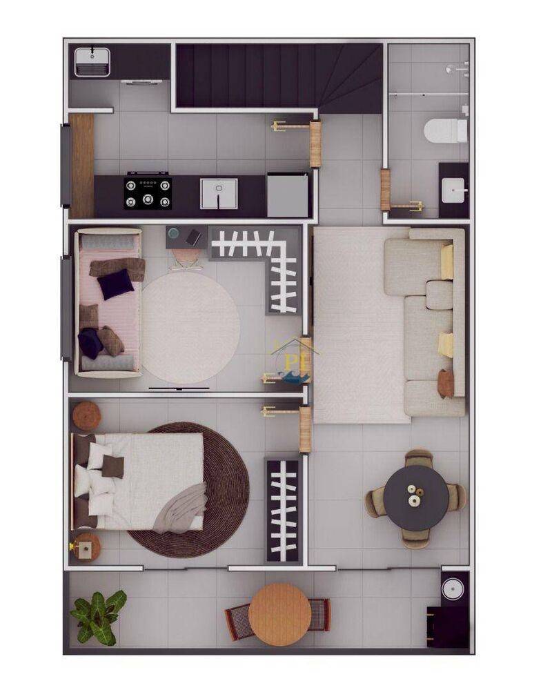 Casa de Condomínio, 2 quartos - Foto 8
