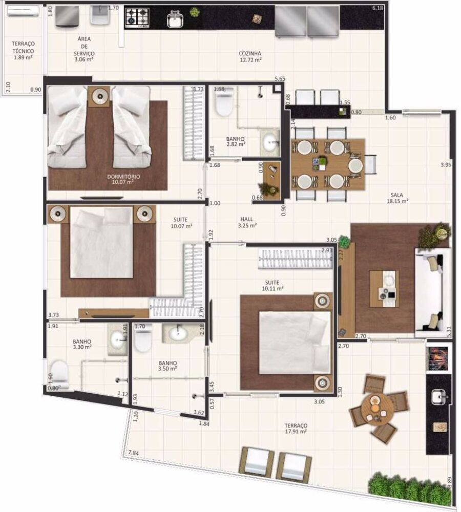Cobertura, 3 quartos, 195 m² - Foto 15