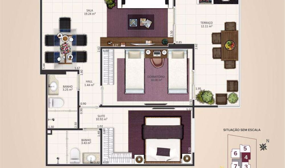 Apartamento, 2 quartos, 81 m² - Foto 2