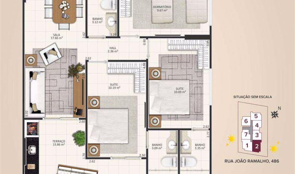 Apartamento, 2 quartos, 80 m² - Foto 11