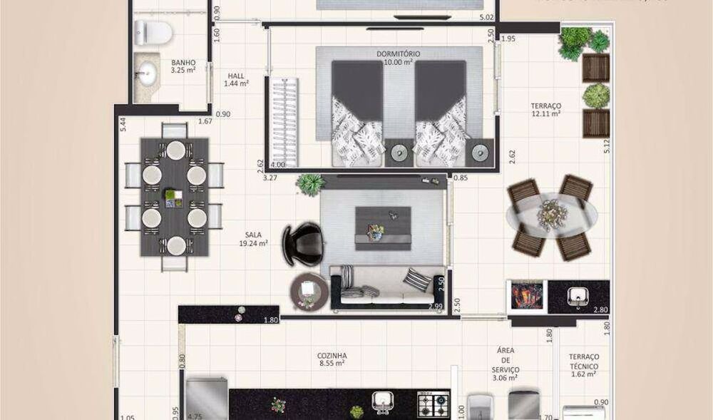 Apartamento, 3 quartos, 106 m² - Foto 1
