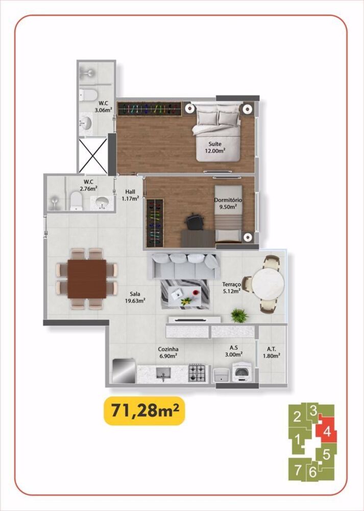 Apartamento, 2 quartos, 73 m² - Foto 15