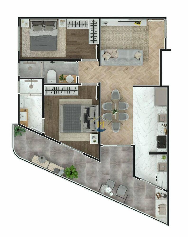 Apartamento, 2 quartos, 53 m² - Foto 8
