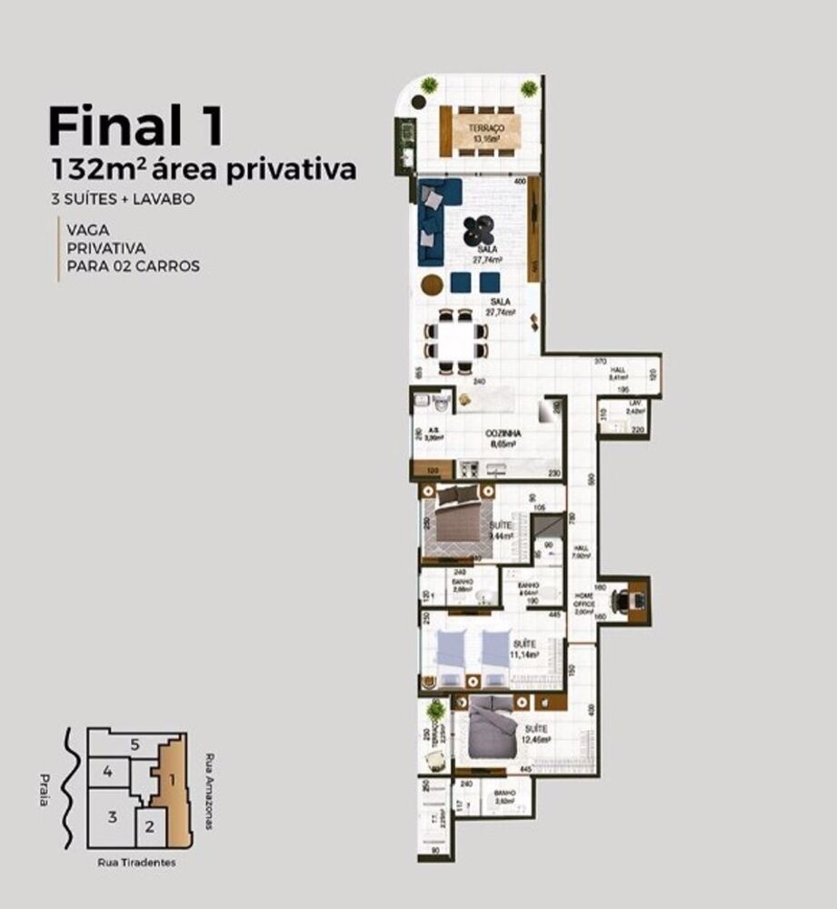 Apartamento, 3 quartos, 132 m² - Foto 4