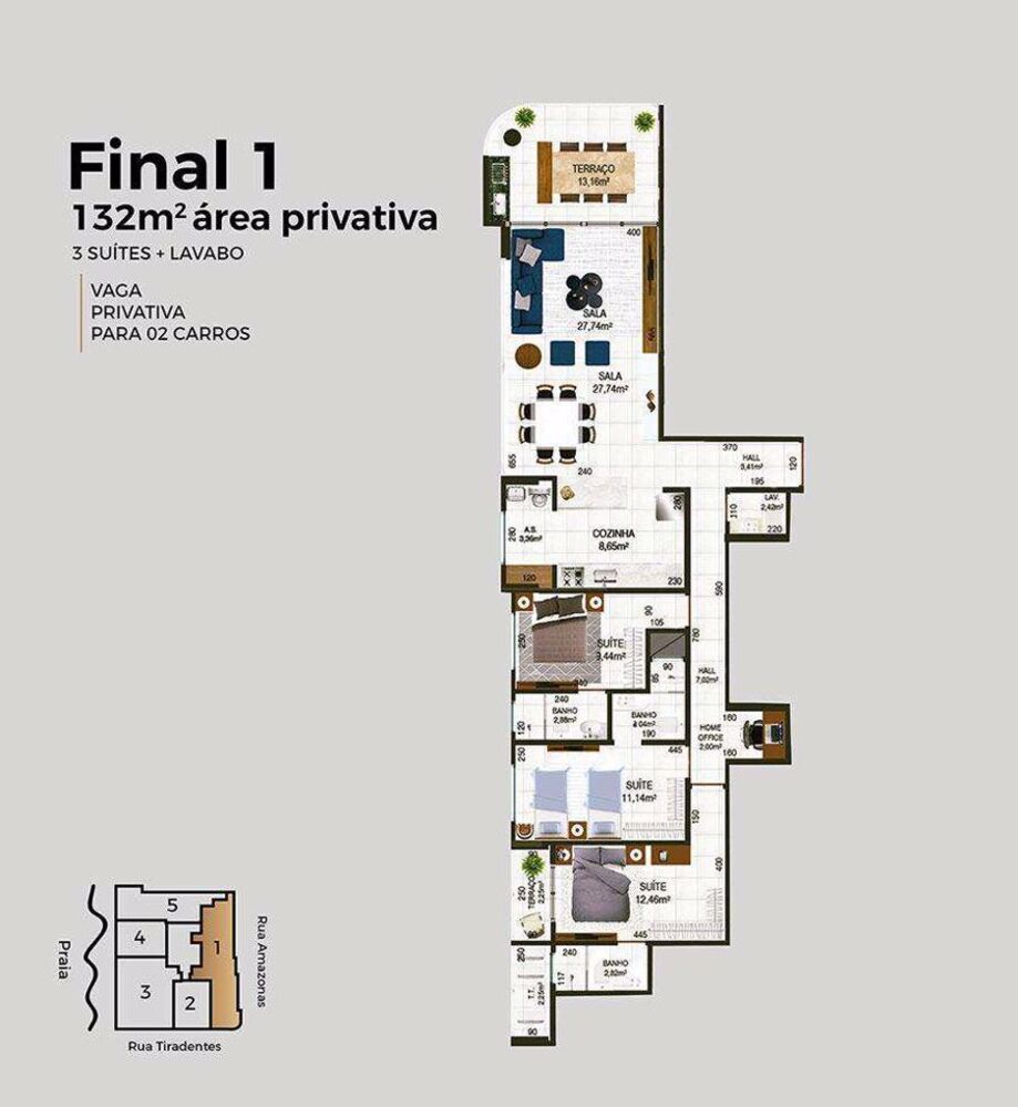 Apartamento, 3 quartos, 132 m² - Foto 9