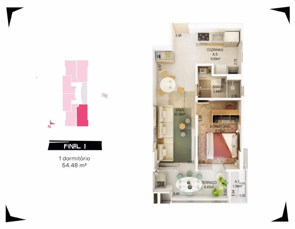Apartamento, 1 quarto, 40 m² - Foto 4