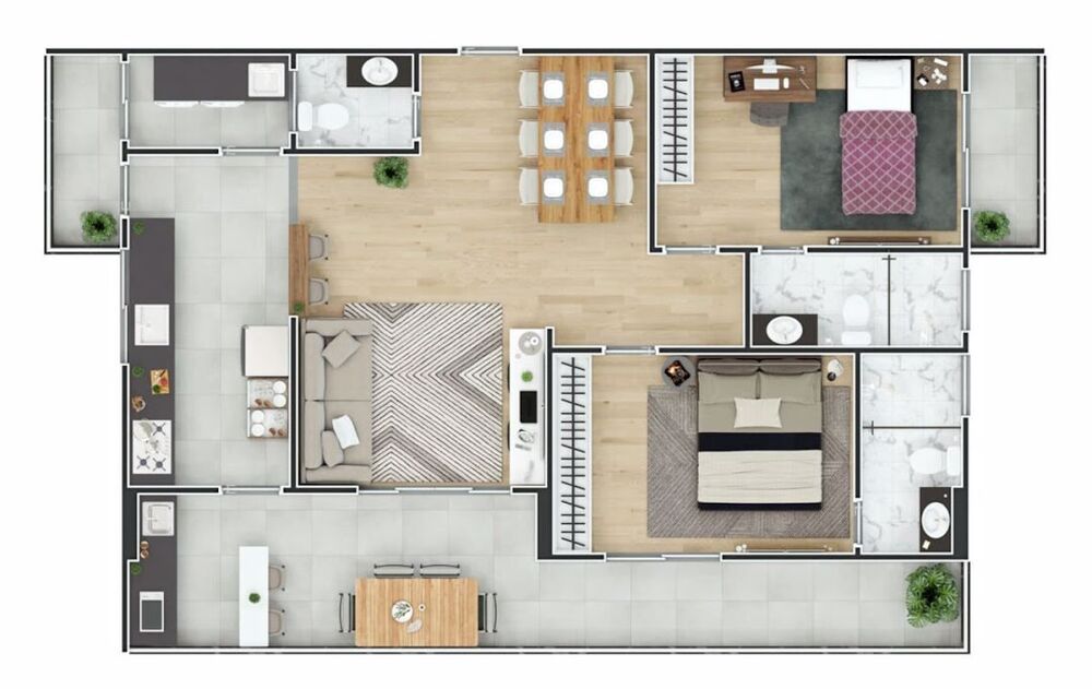 Apartamento, 2 quartos, 88 m² - Foto 2