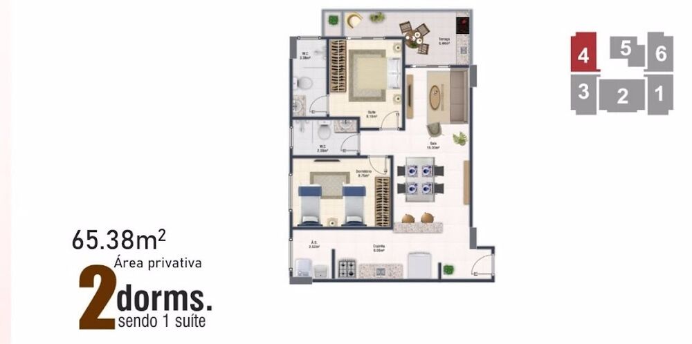 Apartamento, 2 quartos, 64 m² - Foto 15