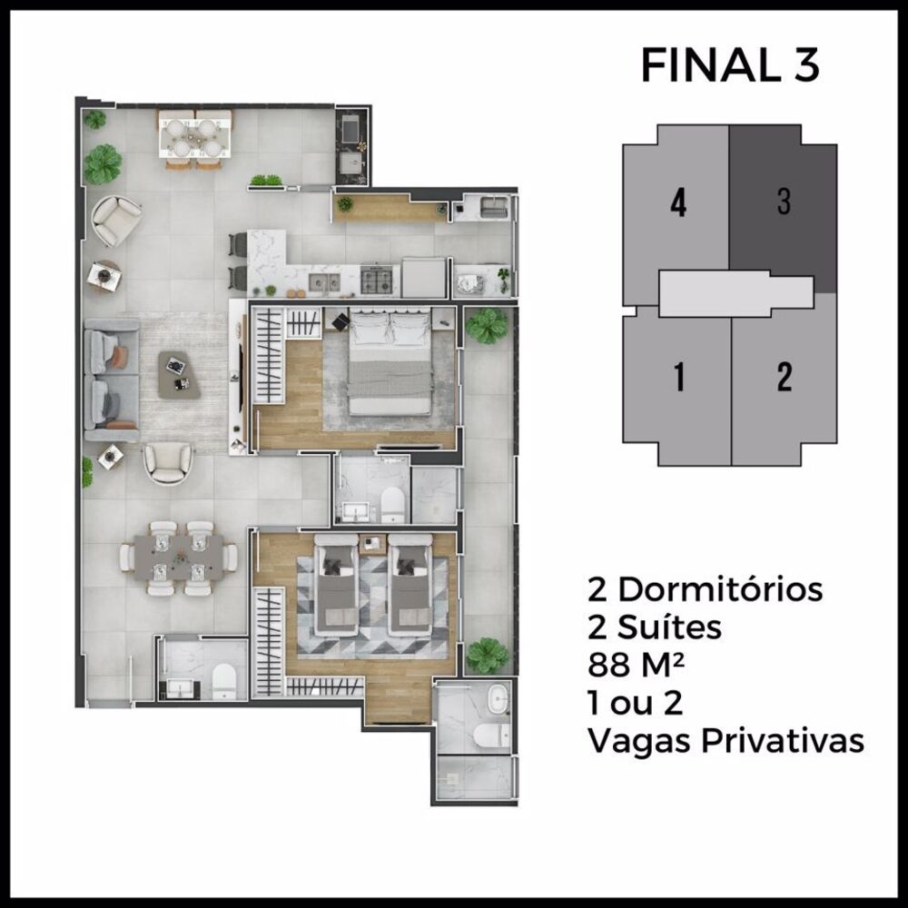 Apartamento, 2 quartos, 88 m² - Foto 19