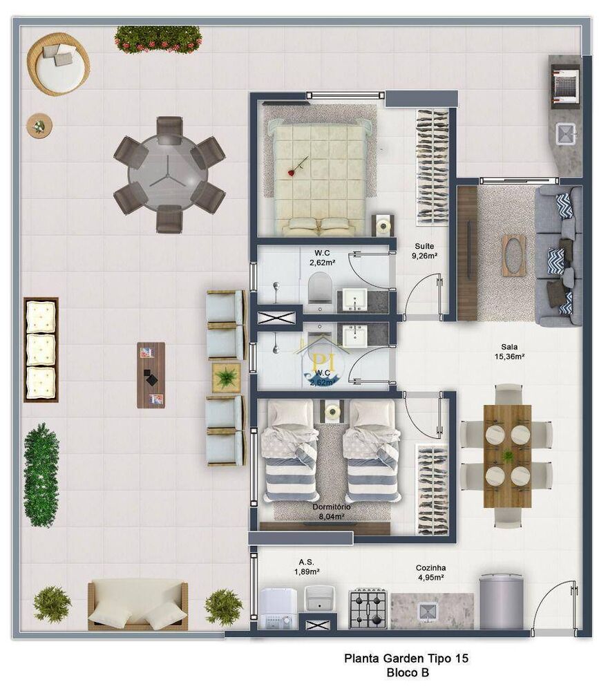 Apartamento, 2 quartos, 74 m² - Foto 11