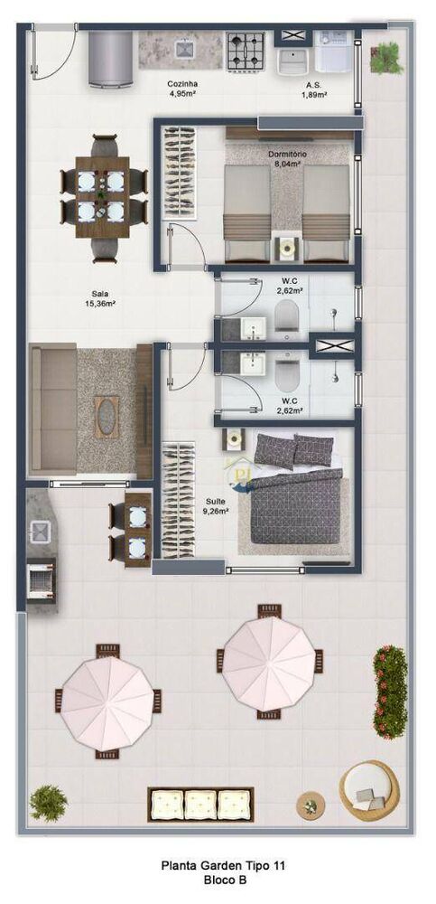 Apartamento, 2 quartos, 74 m² - Foto 15