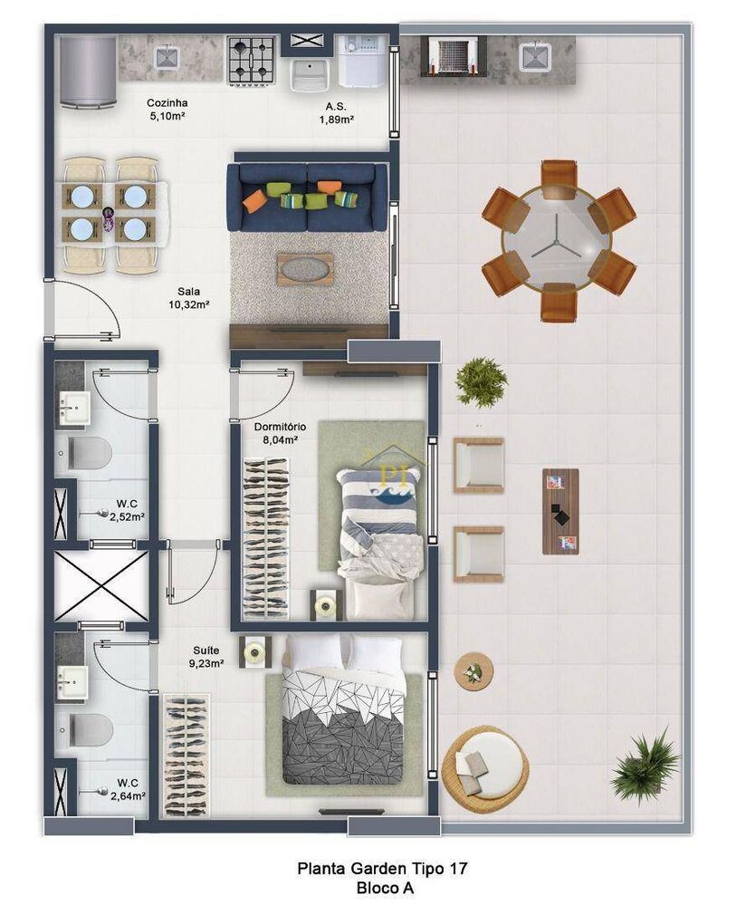 Apartamento, 2 quartos, 74 m² - Foto 4