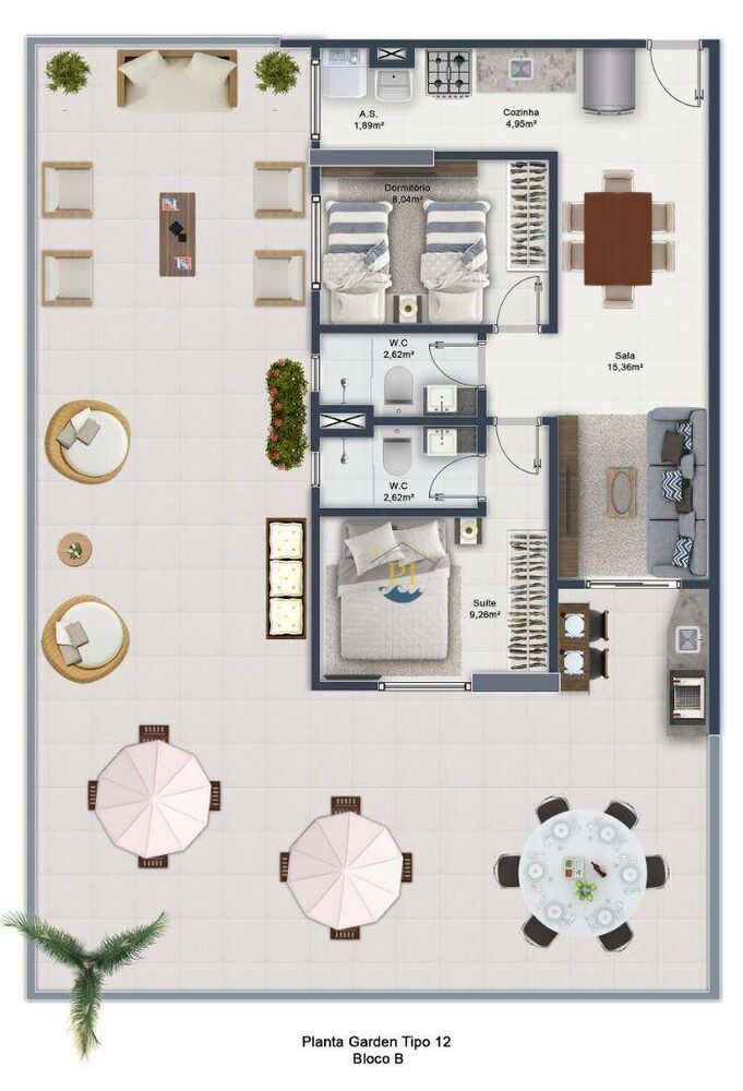 Apartamento, 2 quartos, 74 m² - Foto 12