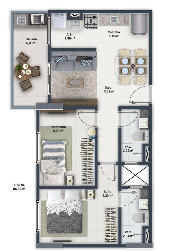 Apartamento, 2 quartos, 74 m² - Foto 5