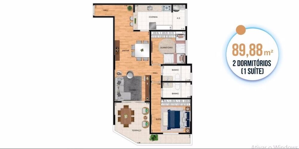Apartamento, 2 quartos, 89 m² - Foto 10