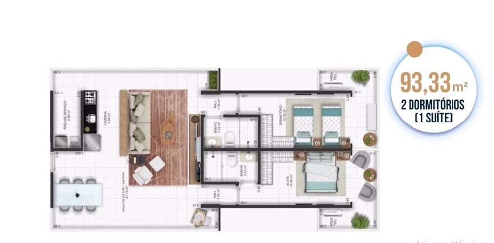 Apartamento, 2 quartos, 94 m² - Foto 9
