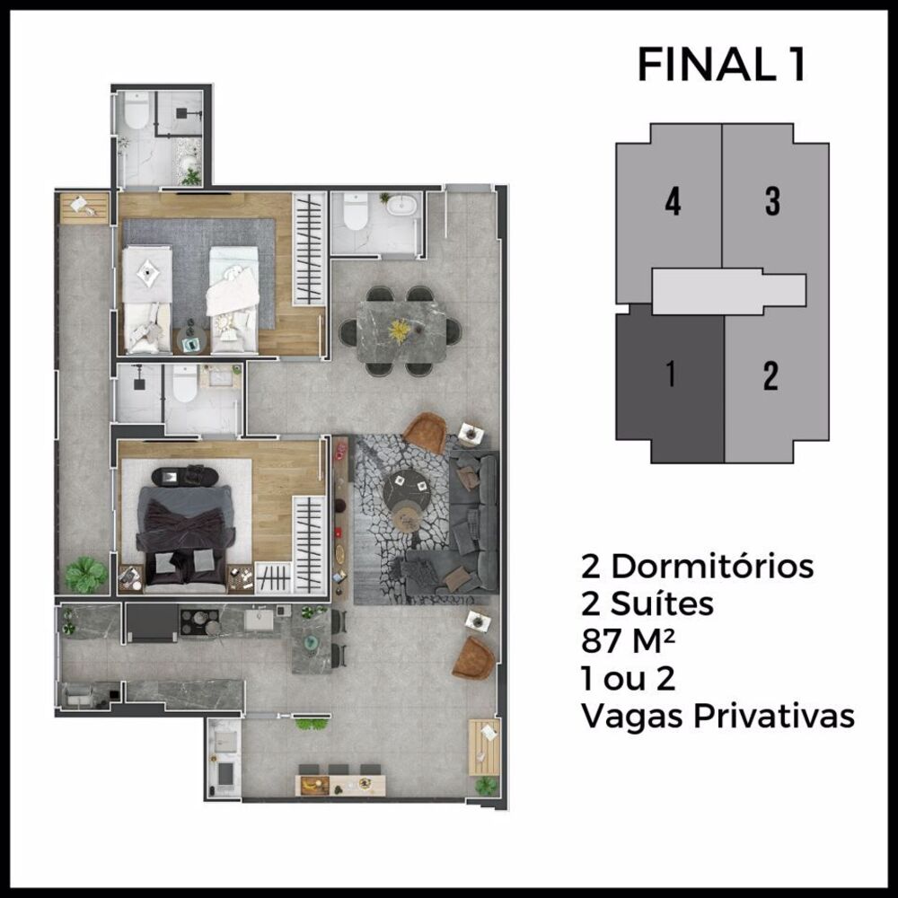 Apartamento, 2 quartos, 87 m² - Foto 10