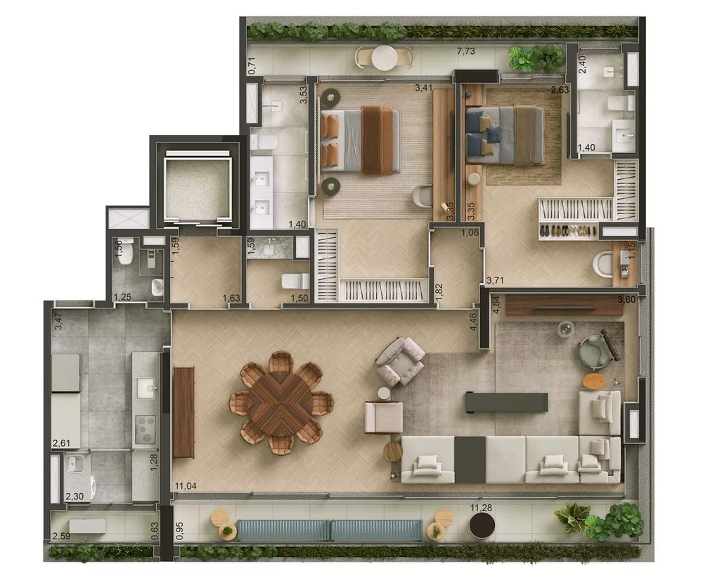 Apartamento, 3 quartos, 167 m² - Foto 24